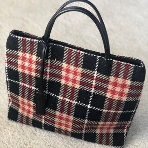 Burberry London wool - leather bag (Rare)
